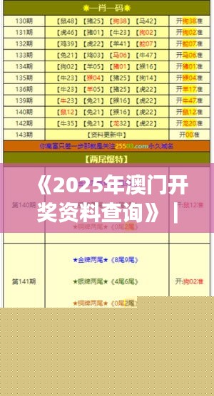 新澳门2025摇号记录表
